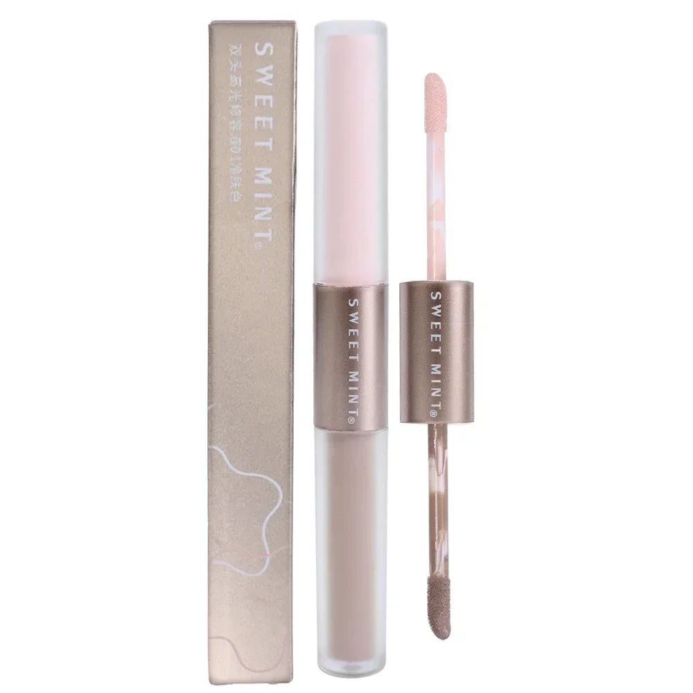 Blushimmer double-ended highlighting contouring stick with concealer and bronzer for nose shadow and 3D makeup effects.