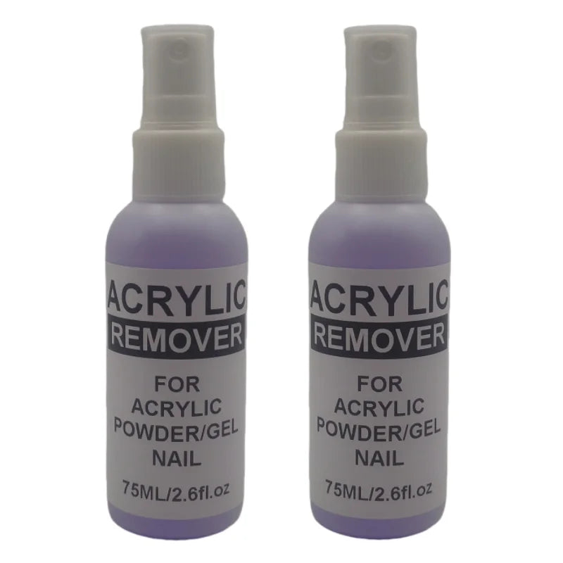 Blushimmer 75ml professional acrylic remover liquid gel nail polish remover with easy-to-use gel formula for acrylic nails.