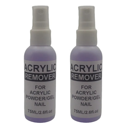 Blushimmer 75ml professional acrylic remover liquid gel nail polish remover with easy-to-use gel formula for acrylic nails.