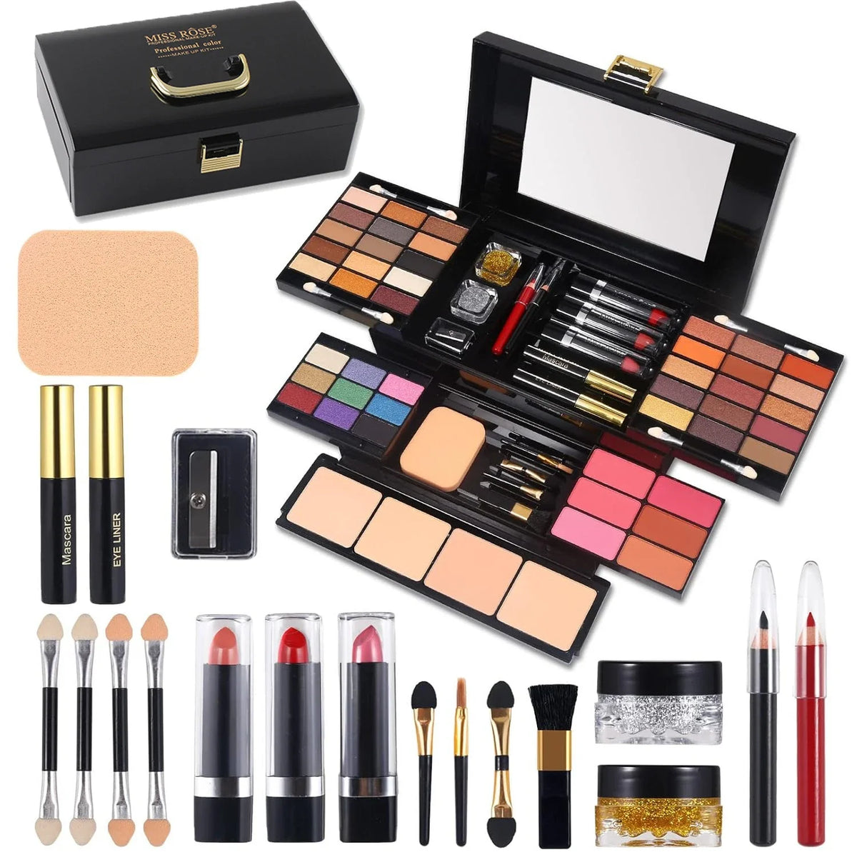 Color Spirit Professional Makeup - Complete Set for Artists And Beauty Enthusiasts