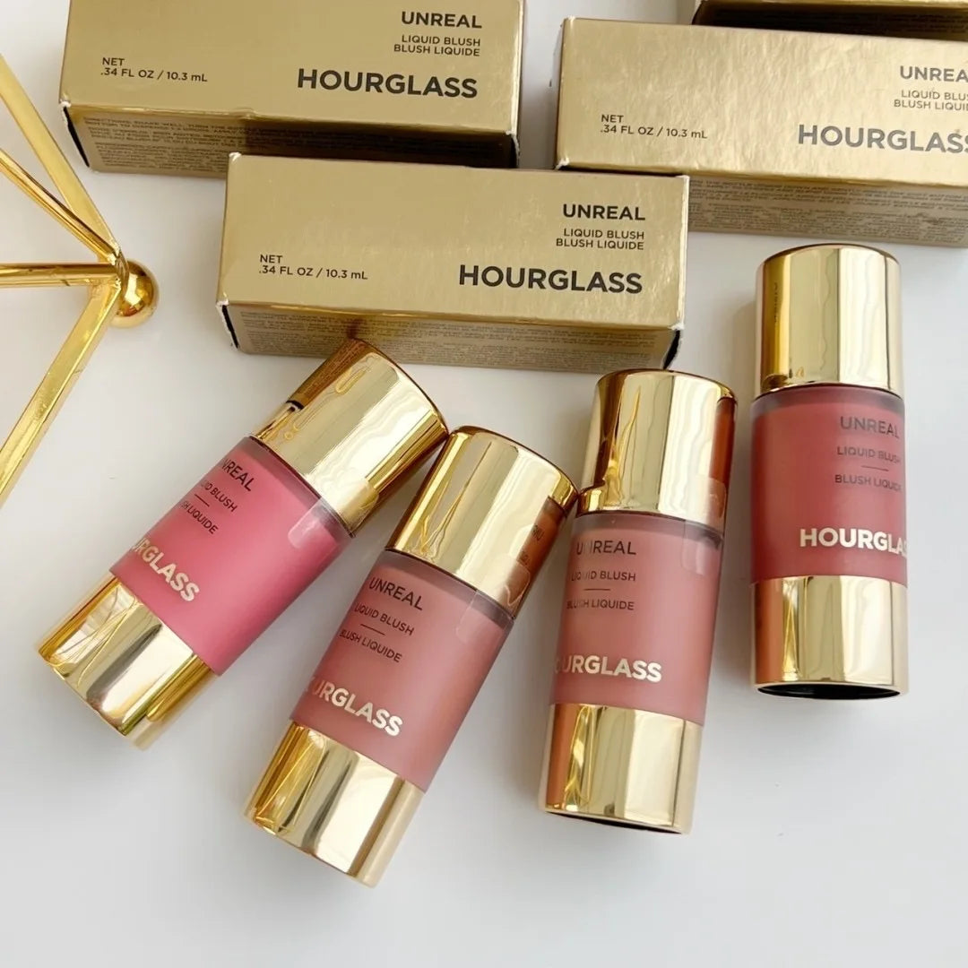 Blushimmer Lasting Natural Liquid Blush in 6 matte shades, Korean hourglass design, multifunctional rouge stick, scene moment makeup