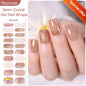 Blushimmer 20 Tips gradient French semi-cured gel nail stickers with full cover nail gel polish wraps for manicures