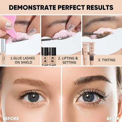 Libeauty Lash Lift and Brow Lamination Kit with Black Tint