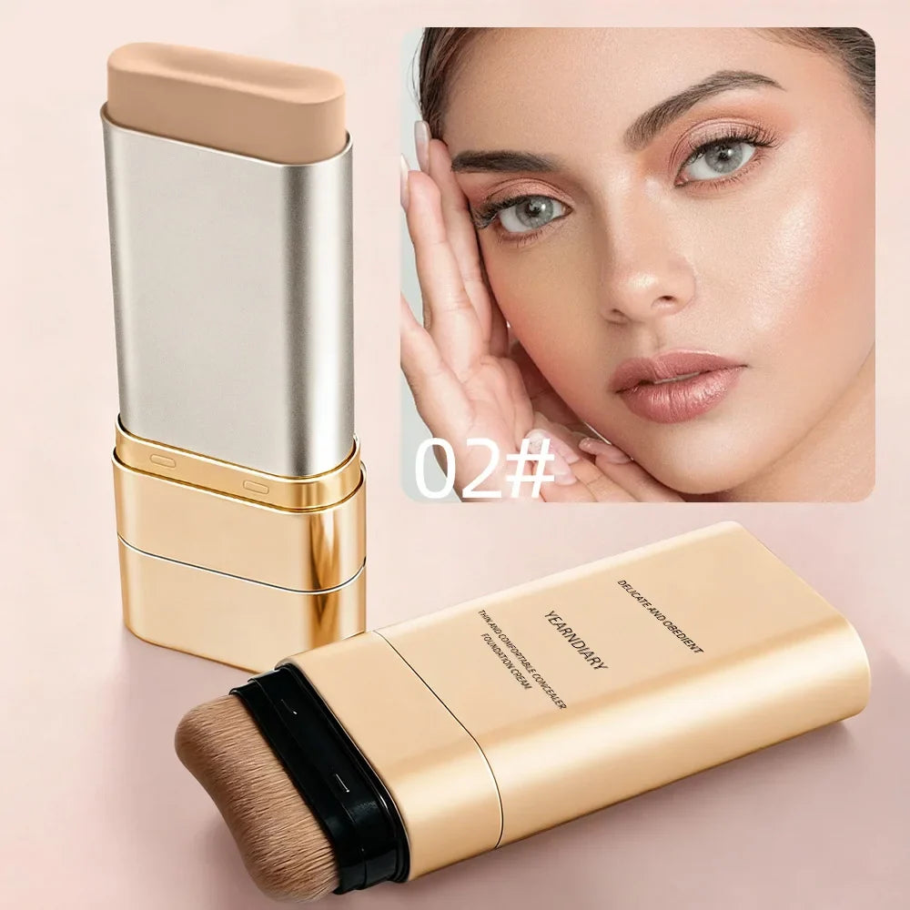 Blushimmer concealer and foundation cream set, double-ended, lightweight, brightening, moisturizing, long-lasting makeup product.