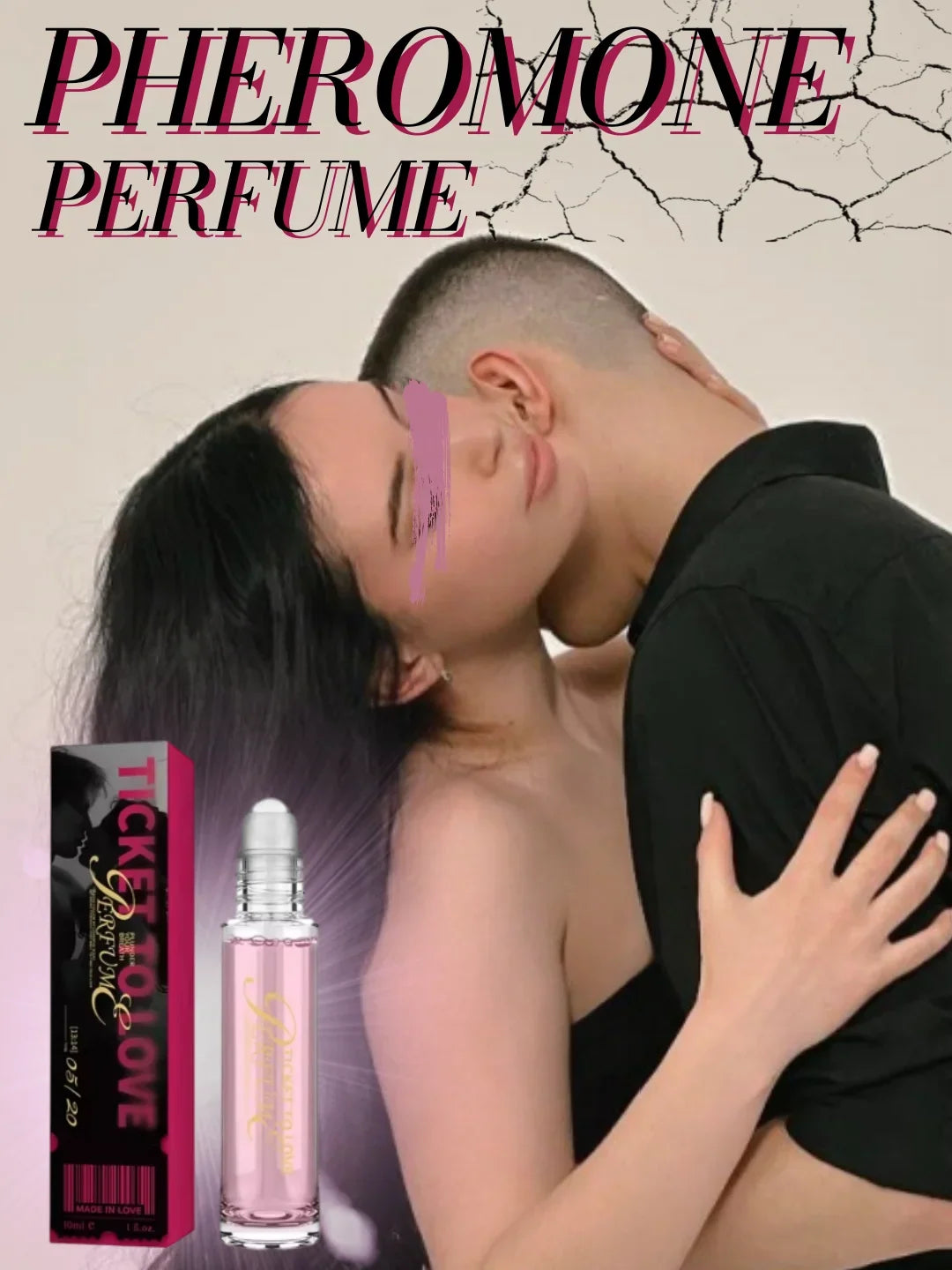 Blushimmer pheromone perfume bottle, high-quality charm fragrance designed to attract men and women, long-lasting scent.