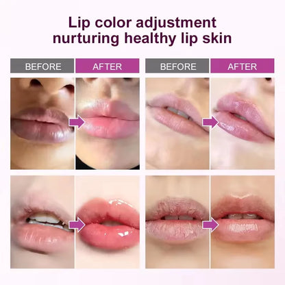 Blushimmer dark lip scrub with pink exfoliating beads, moisturizing and fading lip lines, Korean beauty lip care product