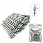 50pc Diamond Nail Drill Cuticle Clean Bit Set Milling Cutter for Manicure Electric  Bits Accessories Dead Skin Remove Tool
