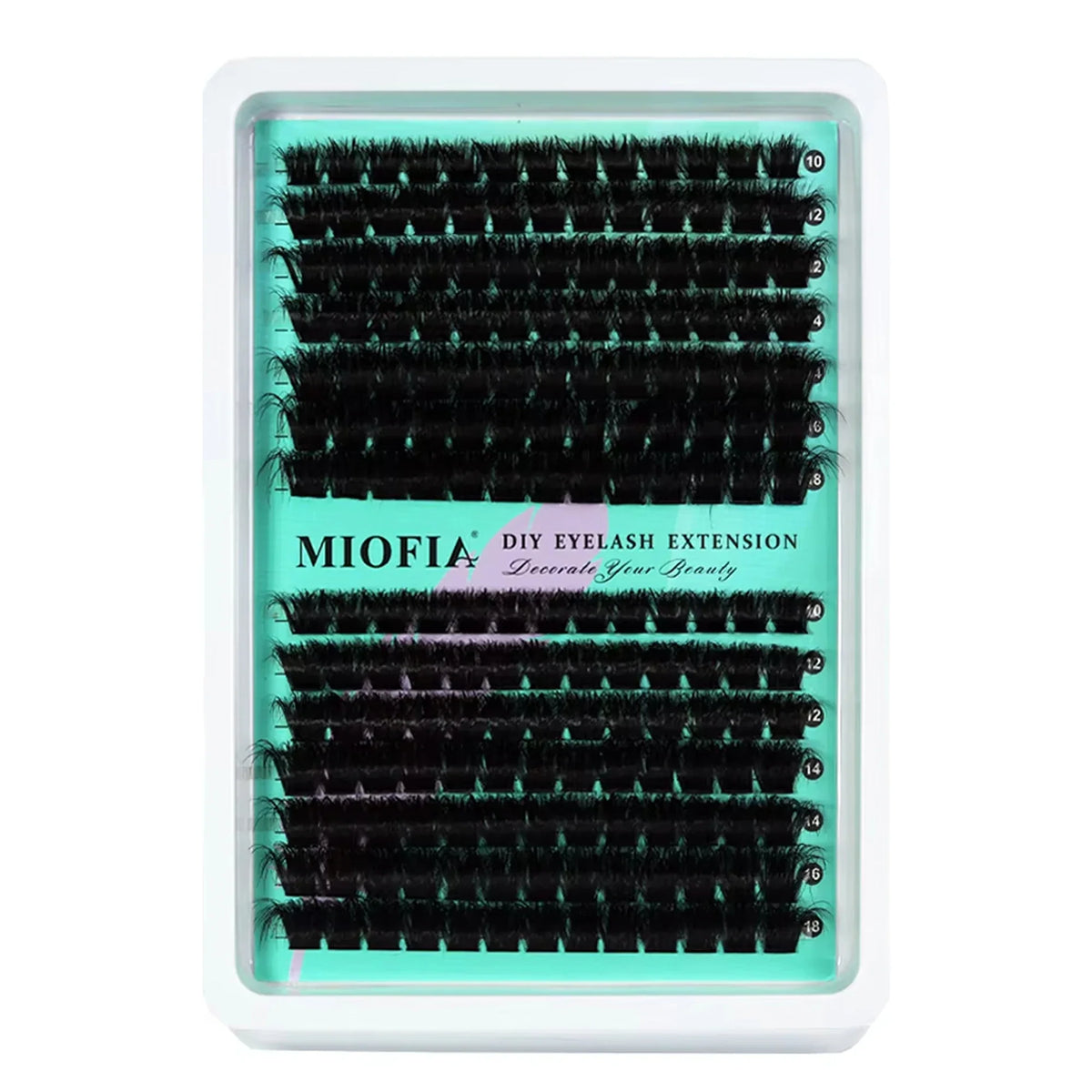 Blushimmer 14/30 rows DIY 5D fluffy eyelash clusters with thick 30D-150D design, 10-18mm length for eyelash extensions.