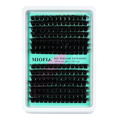 Blushimmer 14/30 rows DIY 5D fluffy eyelash clusters with thick 30D-150D design, 10-18mm length for eyelash extensions.