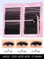GROINNEYA Lash Clusters Kit Cat Lashes 640 Pcs with Lash Bond & Seal Cluster Eyelash Extensions Eyelash Clusters Kit DIY at Home