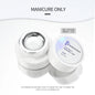 Blushimmer MingLee silver metallic gel nail polish bottle with chrome and mirror effect, glossy 3D painted gel for a shiny manicure