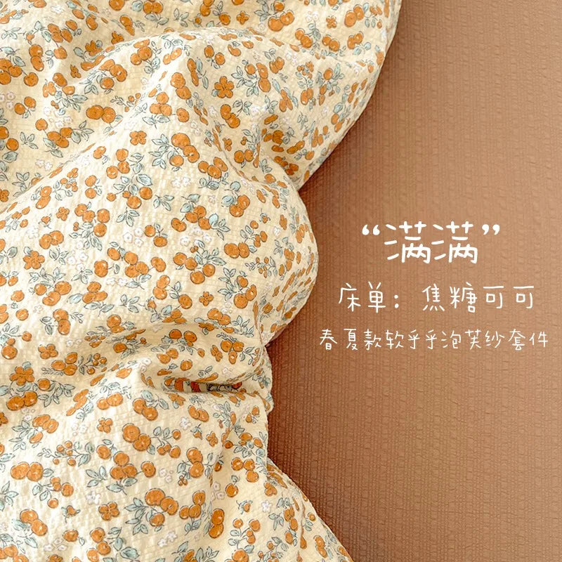 2026 New Lovely Bedding Set King Queen for Home Bedroom Decoration Single-bed for School Dormitory Comfortable Duvet Cover Set