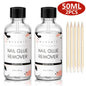 Blushimmer Nail Glue Remover for false nails and press-on nails, in a clear bottle with a brush applicator.