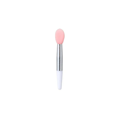 Set of 10 silicone mini lip brushes from Blushimmer, transparent applicators for lipstick and eye makeup application.