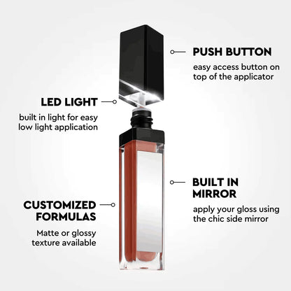 Blushimmer matte vegan liquid lipstick in waterproof lip gloss tube, long-lasting, mirror finish, suitable for wholesale bulk purchase