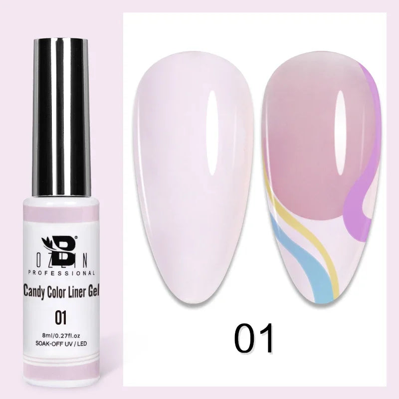 Blushimmer 5ML gold and silver metallic gel polish with chrome mirror finish, perfect for French nails and UV LED nail art.