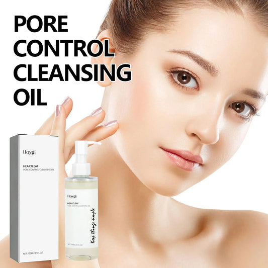 Blushimmer pore control cleansing oil for gentle makeup removal, deep cleansing, and moisturizing skincare.