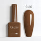 Blushimmer CANNI Hema Free Nail Gel Polish in fall colors, featuring semi-permanent diamond long wear top coat and jelly nude shade.