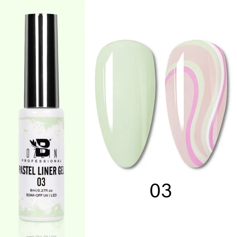 Blushimmer 5ML metallic gold and silver gel nail polish with chrome mirror finish and French UV LED semi-permanent nail gel.