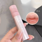 Blushimmer Gege Bear Water Gel Lip Gloss with clear shine, hydrating formula, and natural finish on lips.