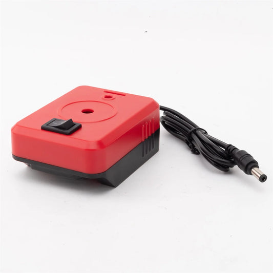 Emergency power adapter for Starlink Mini with Parkside X20V battery, 1-meter cord, connects satellite internet device during outages.
