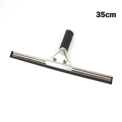 Squeegee For Shower Window Glass Stainless Steel Rubber Cleaning Brush Door Home Office Cleaner Streak-Free Car Glass 25/35/45cm