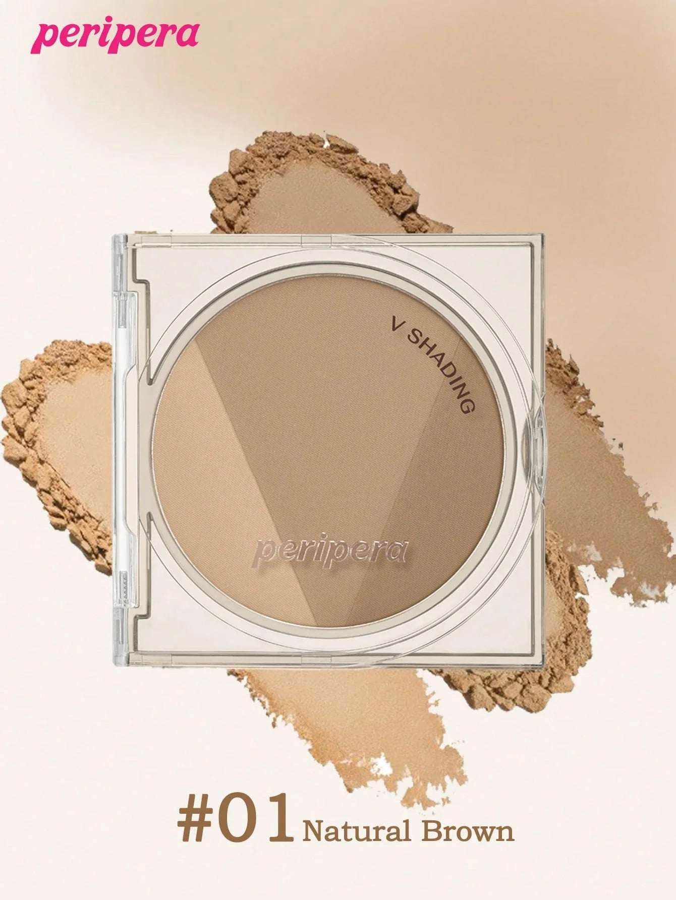 K-beauty V Shading Contour Matte Powder Palette, Light Smooth Velvet Texture Slimming Facial Nose, Natural Gradation Bronzer
