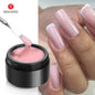 Blushimmer MSHARE 50ml pink gel builder for nail extensions, self-leveling UV LED gel, TPO free, suitable for natural-looking nails