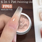 Blushimmer UR SUGAR 4-in-1 nude pink gel nail polish with painting liner for gradient, cover edge, and stamping nail art.