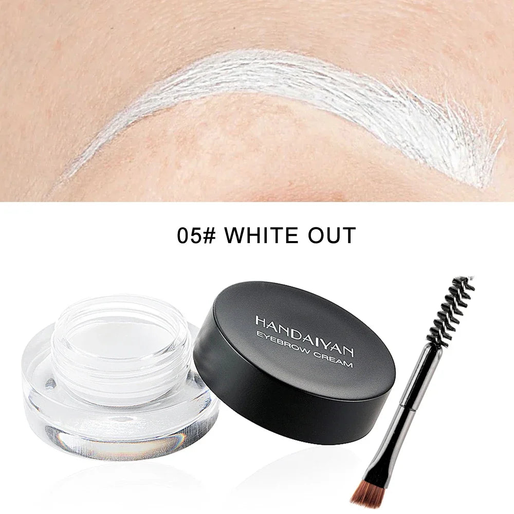 Blushimmer HANDAIYAN colorful eyebrow cream gel with brushes, high pigment, waterproof brow tint, long-lasting cosmetic for defined brows