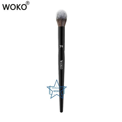 Blushimmer professional makeup brushes set including foundation, highlighter, contour, blush, concealer, eyeshadow, and eyeliner tools.