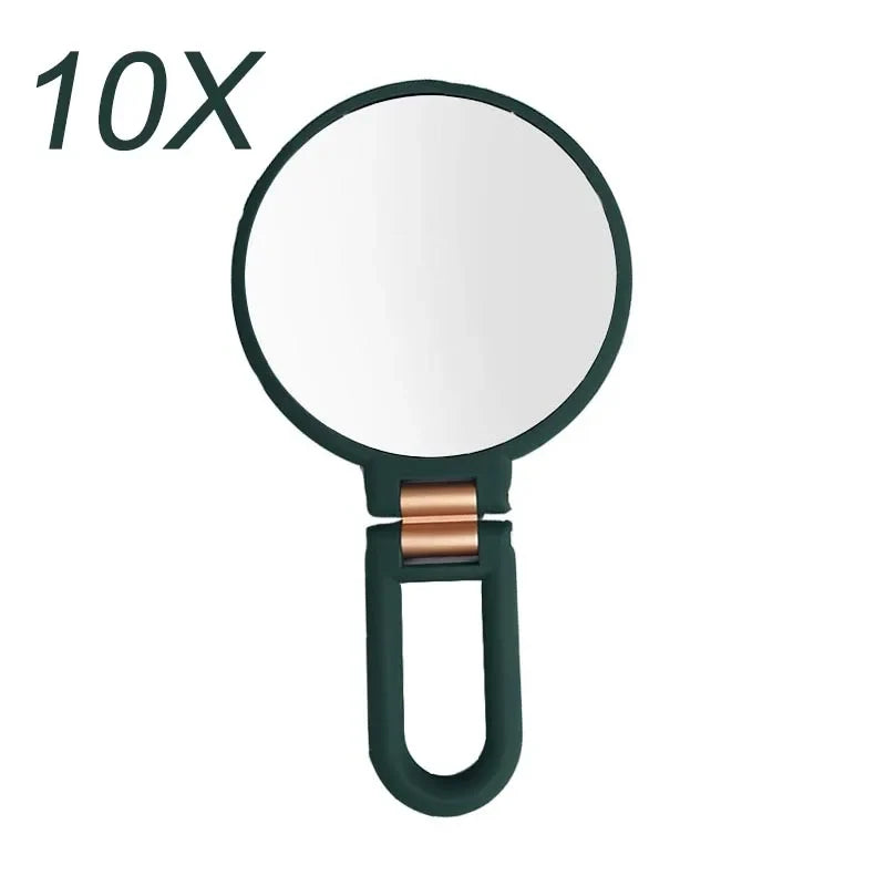Blushimmer 2x to 15x magnifying folding makeup mirror, small pocket mirror for women, compact and portable for table use
