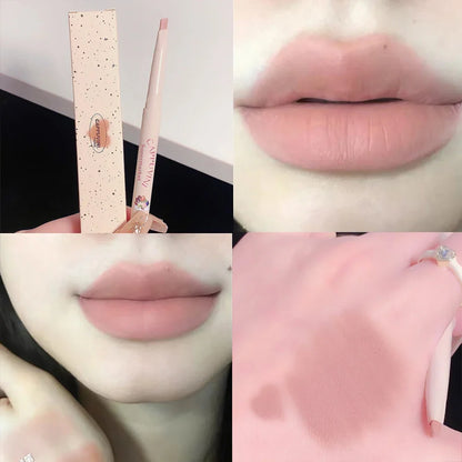 Blushimmer CAPPUVINI matte lip liner pencil for defining lips, waterproof and long-lasting lipstick outline, in a sleek black pen.