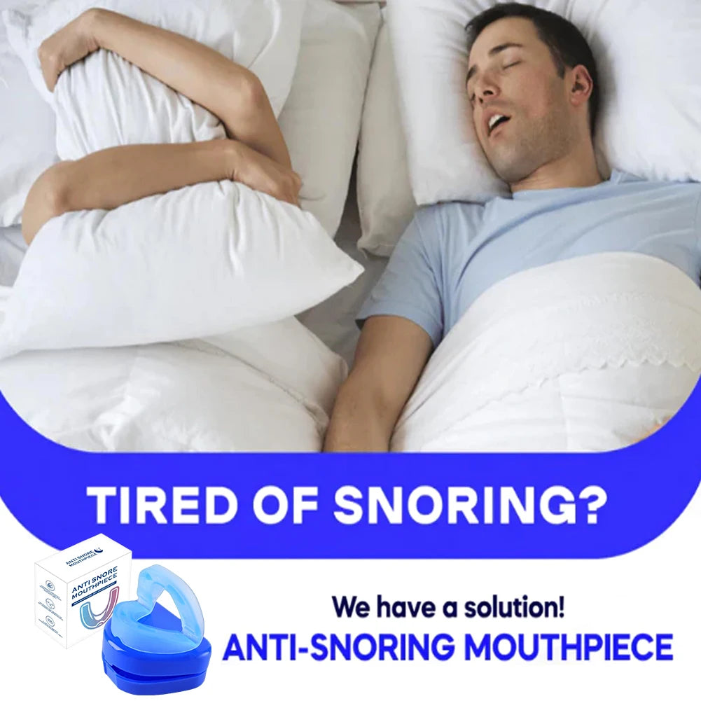 Effective Anti-Snoring Mouthpiece For Stops Snoring Mouth Guard Soft Comfortable Sleeping Aid For Improve Sleeping Quality Use