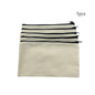 5pcs Blank Canvas Zipper Pouch Bulk, Makeup Bag Pencil Case For Cosmetic & DIY Crafts, Independence Day