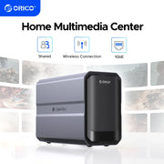 ORICO CyberData Home Storage NAS 2 bay Type-C NAS Multimedia Center Built-in WD RED HDD Hard Drive Data Encryption Remote Access