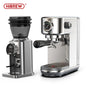 HiBREW 20 Bar semi-automatic espresso coffee machine with adjustable temperature, slim design, and cappuccino maker features.