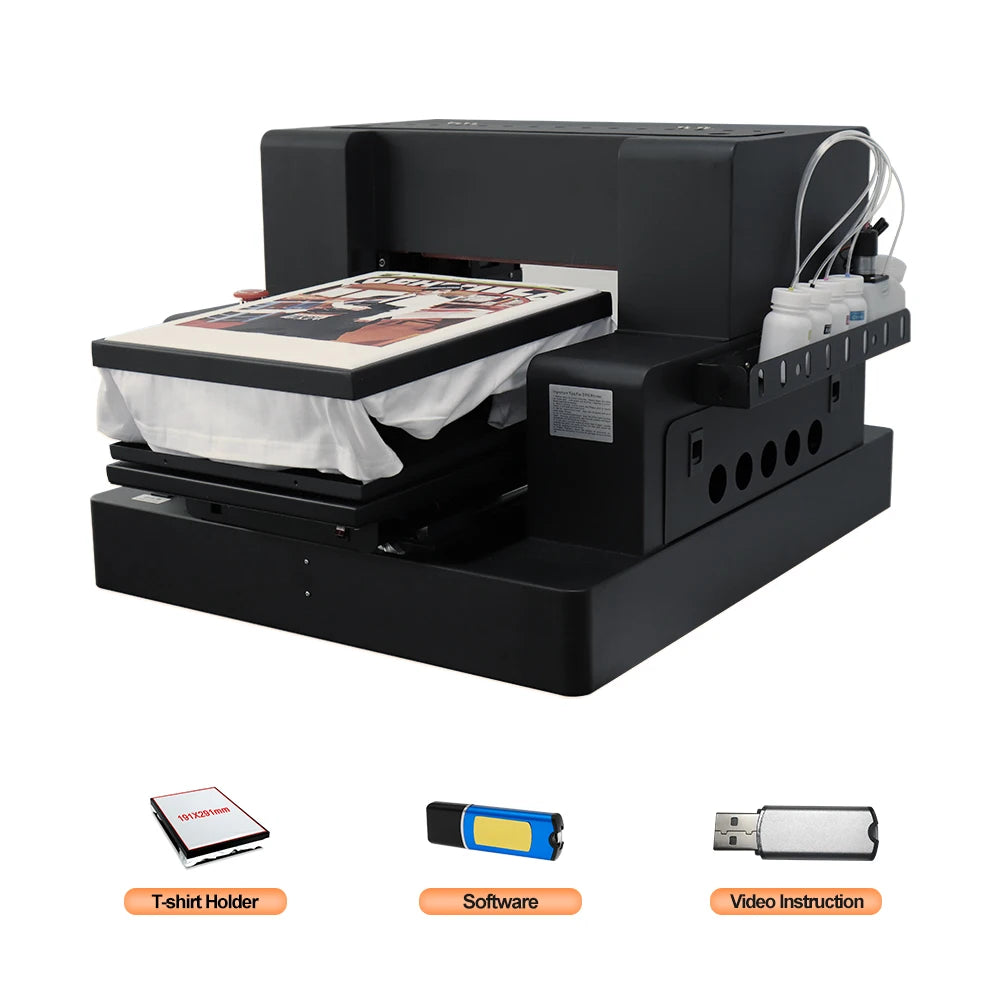A3 DTG Printer impresora A4 L805 DTG Flatbed Printer Direct Print to Clothes Printing Machine A3 DTG Direct to Garment Printer