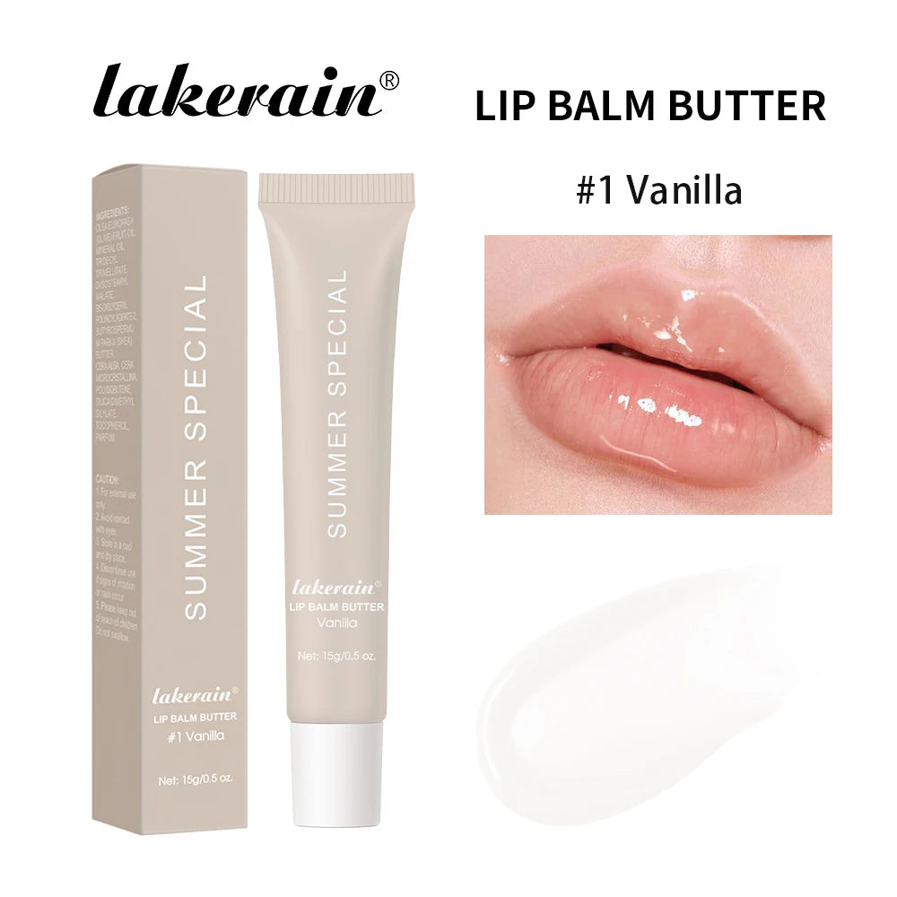 Lakerain Lip Moisturizing Glaze Balm 2 IN 1 Lip Gloss Lasting Moisturizer Makeup Mirror Mild Repair Skin Cream Glazing Lipgloss