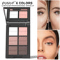 Blushimmer 6-color blush palette with highlighter, contour, and bronzing powders for natural, long-lasting, multi-color makeup.