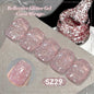 Silver carat glitter gel nail polish by Blushimmer with reflective sparkle, ultra-shine finish, suitable for UV nail art and soak-off gel nails.
