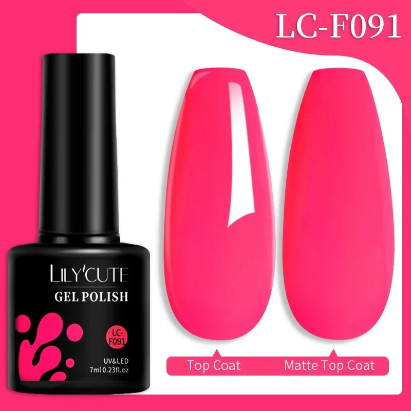 Blushimmer LILYCUTE 7ml colorful gel nail polish bottle with vibrant shades for long-lasting manicure and nail art.