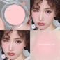 Blushimmer monochrome blush in natural matte pink for cheeks, facial contouring, waterproof, soft makeup, brightening face color.