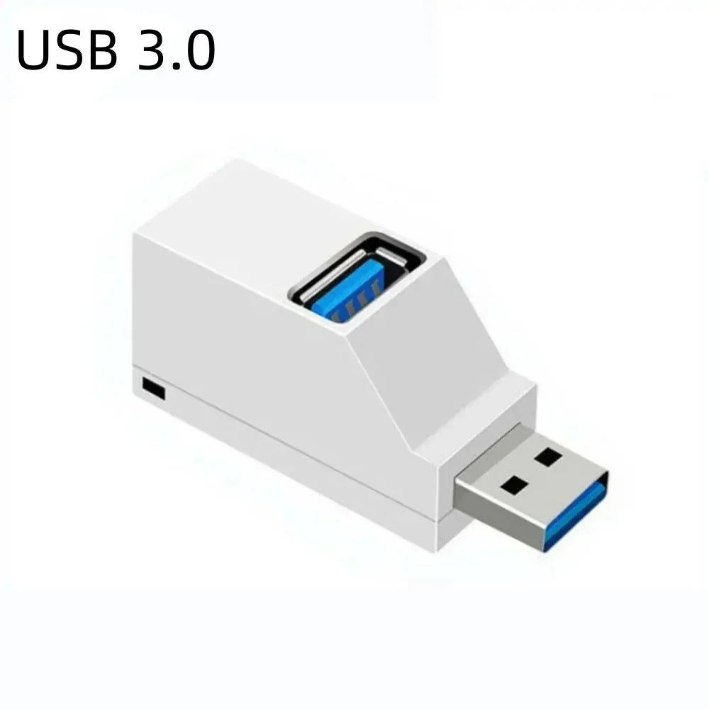 USB 3.0 2.0 Rotatable 3 Ports Hub Splitter,High Speed Data Transfer Multiple Expander for PC Computer Laptop MacBook Accessories