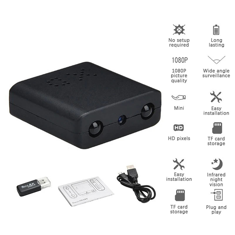 Smart Home Security Camera, 1080P Mini Wi-Fi Indoor Cam with APP, Real-Time Video & Voice for Baby/Pet Monitoring