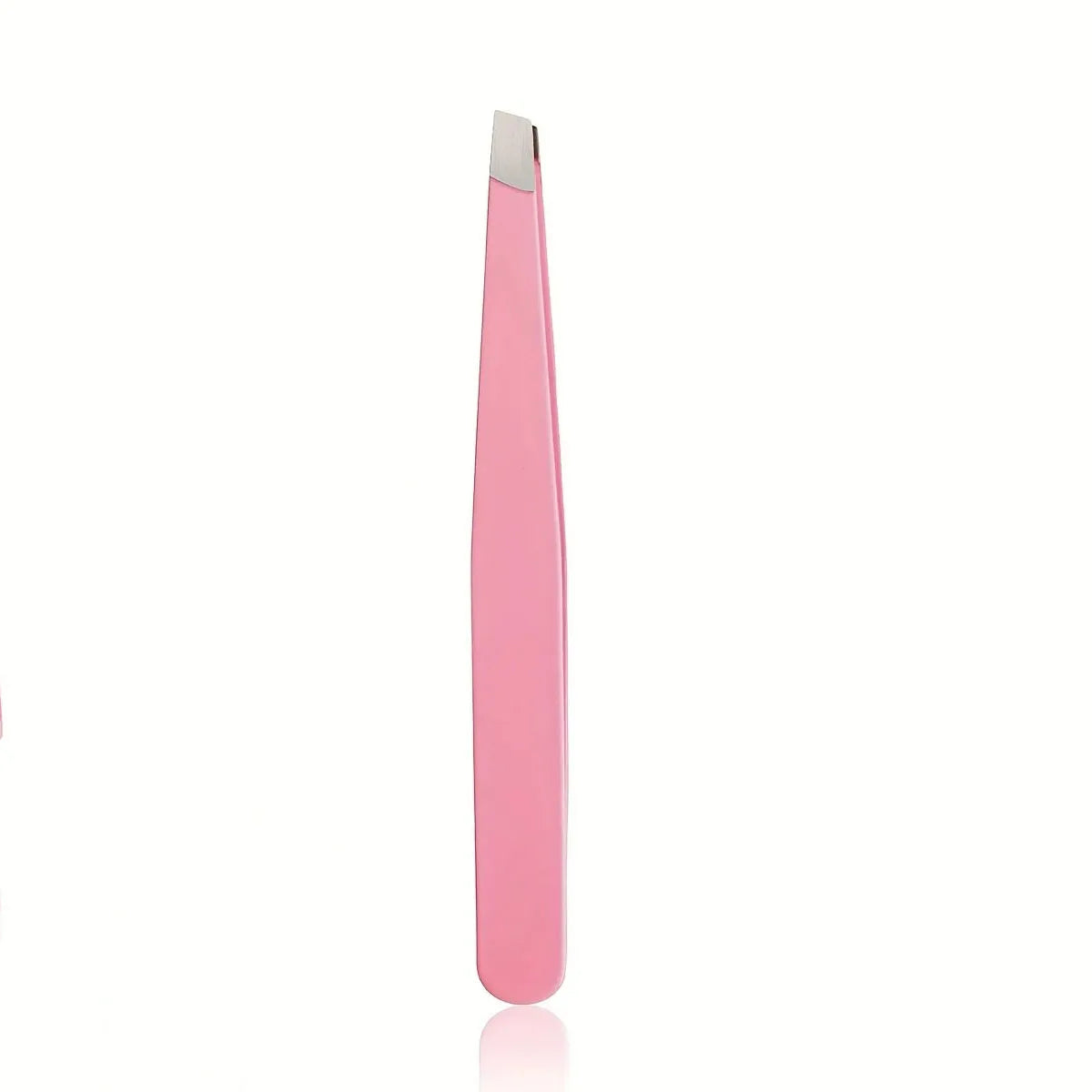 Blushimmer stainless steel eyebrow tweezers set with textured non-slip handles, includes 1/2/4 pieces for precise eyebrow shaping.