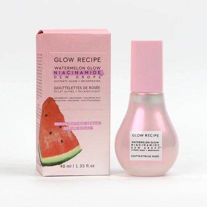 Glow Recipe Watermelon Glow Niacinamide Dew Drops from Blushimmer, a 40ml makeup primer with pore minimizing and serum benefits.