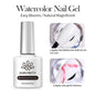 Blushimmer Born Pretty 10ml purple grape cat magnetic gel nail polish with glass beads and whitening guava finish on a nail swatch.