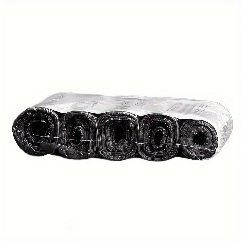 5 rolls/pack, 75 bags total, 4-gallon bathroom trash bags, disposable thin trash bags, kitchen storage trash bags, bathroom, kit