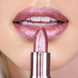 Blushimmer Rose Smoke Powder with glossy velvet finish, waterproof and anti-fouling, perfect for shiny, durable lip makeup.